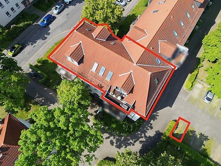 Foto Tolle DG-Wohnung mit nahezu uneinsehbarem Balkon in Markkleeberg.