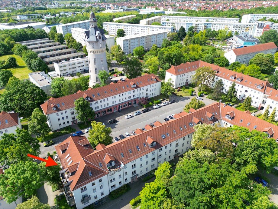Luftbild Wohnanlage Wohnung Markkleeberg