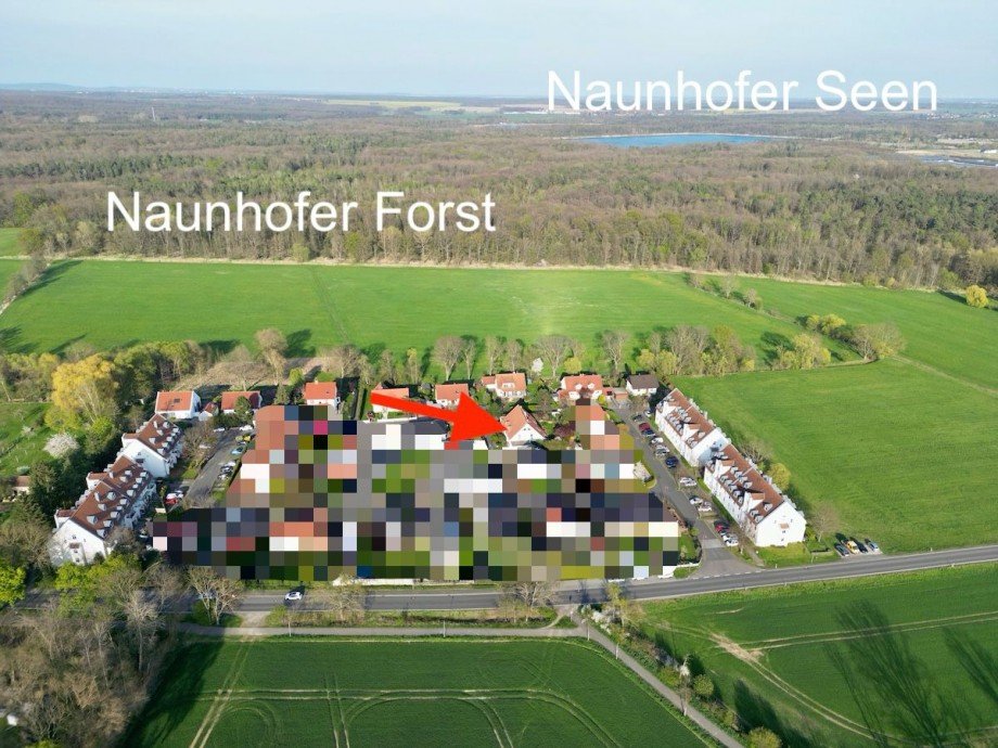 Luftbild Lage Doppelhaush�lfte Naunhof