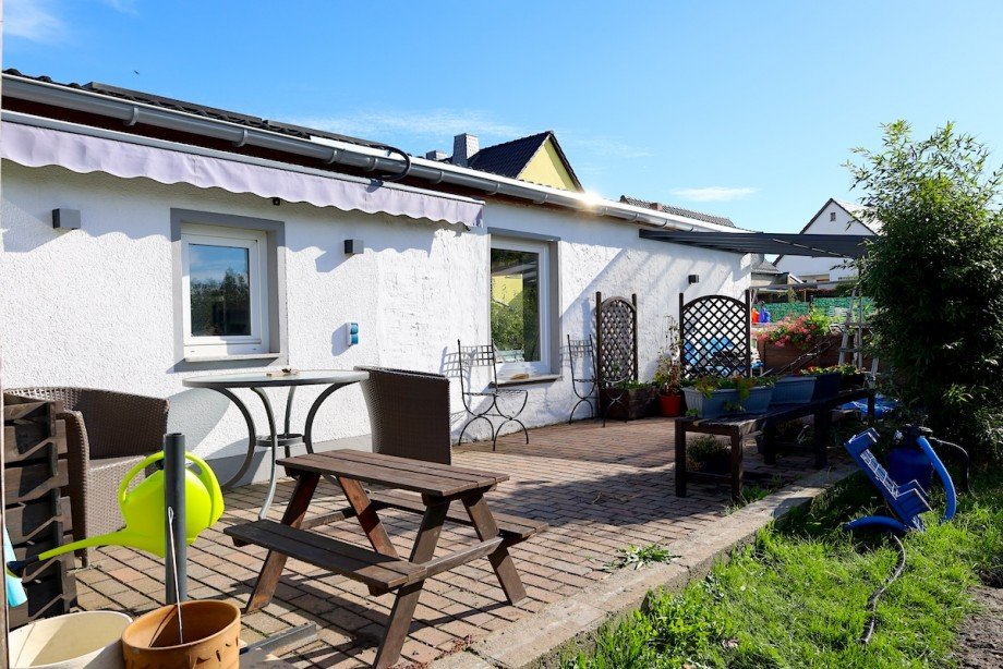 Terrasse am Nebengeb�ude Haus Grimma