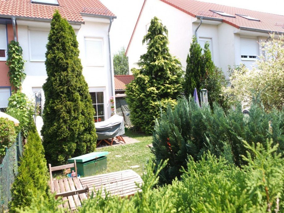 Gartenansicht Reihenendhaus Naunhof