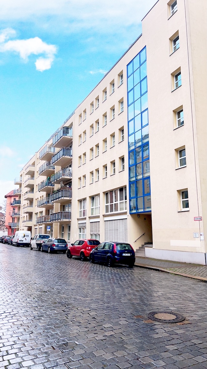 Stra�enansicht Etagenwohnung Leipzig
