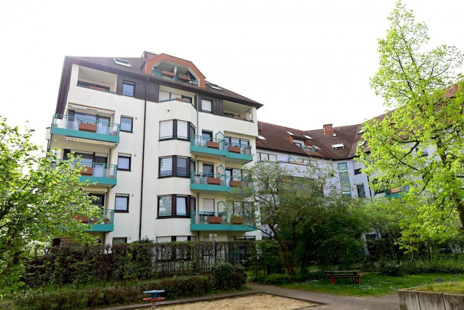 Ansicht vom Hof aus Etagenwohnung Leipzig