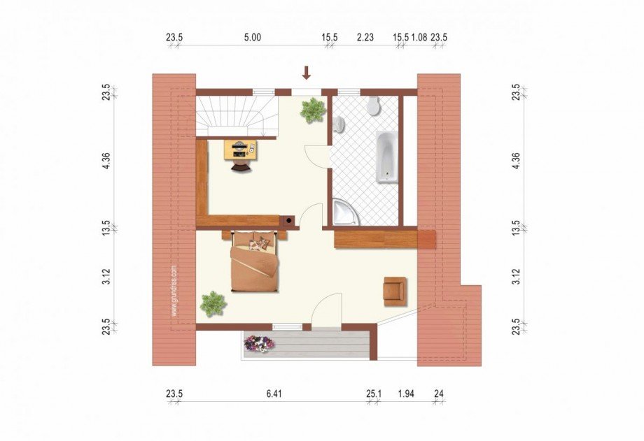 Grundriss Dachgeschoss Einfamilienhaus Grimma