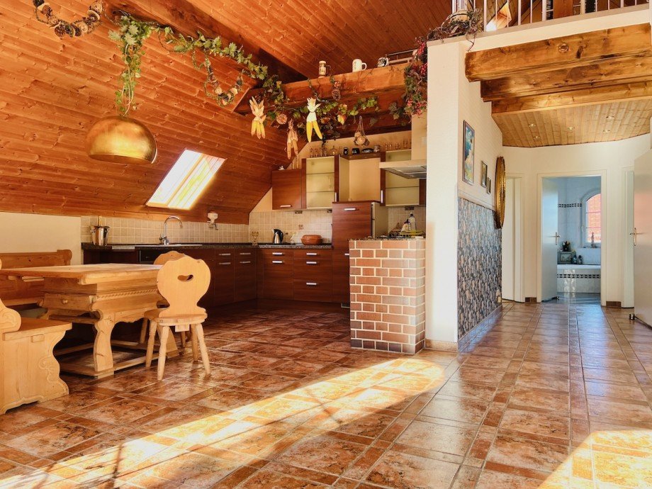 Blick zur K�che im OG Einfamilienhaus Machern OT