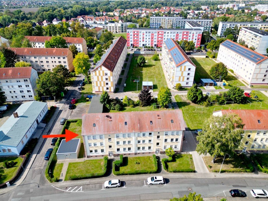 Draufsicht Etagenwohnung Delitzsch