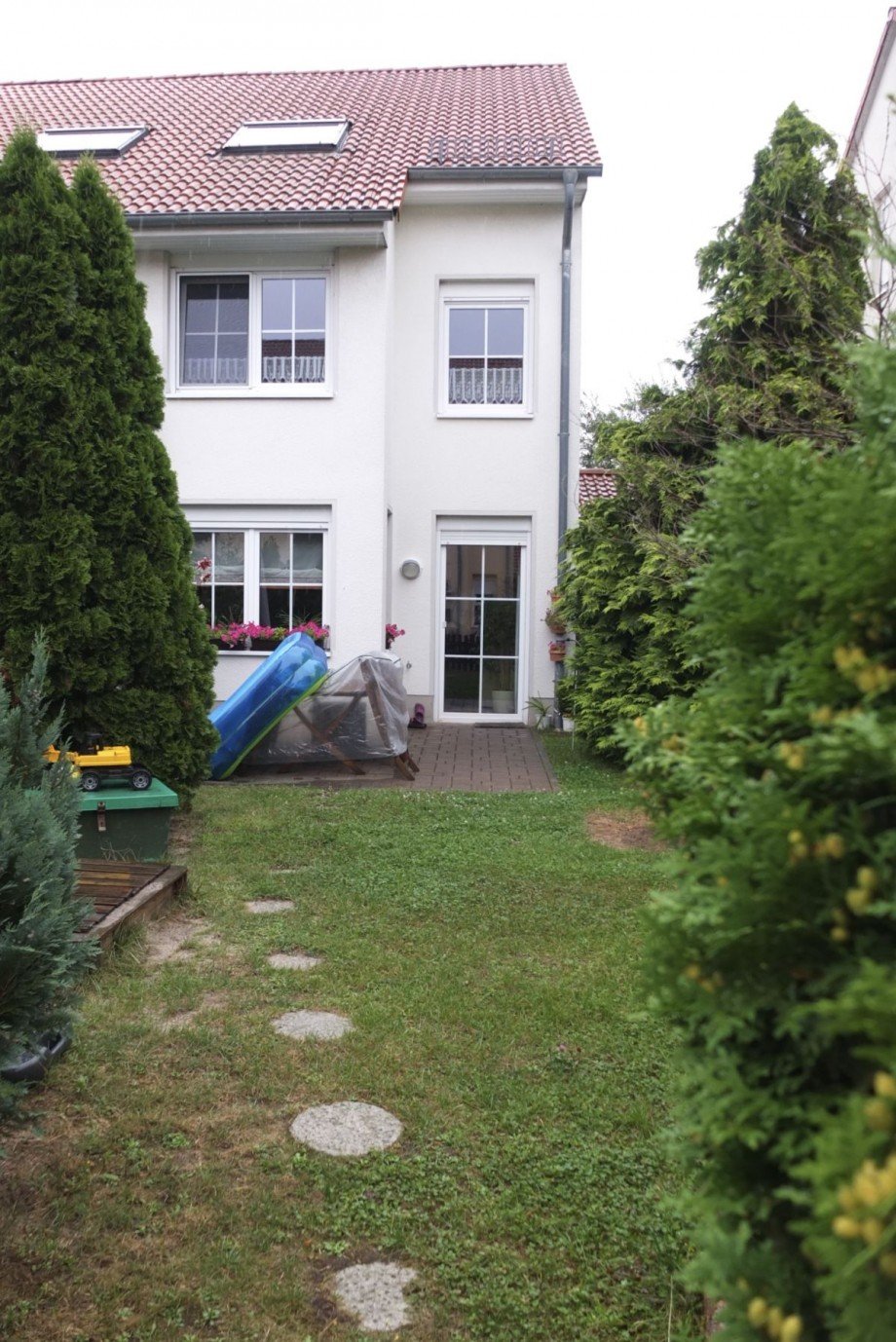 R�ckansicht Reihenendhaus Naunhof