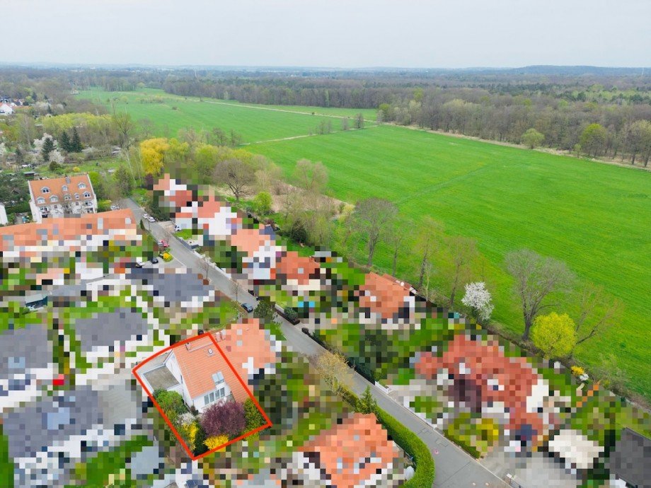 naturnahe Umgebung Doppelhaush�lfte Naunhof