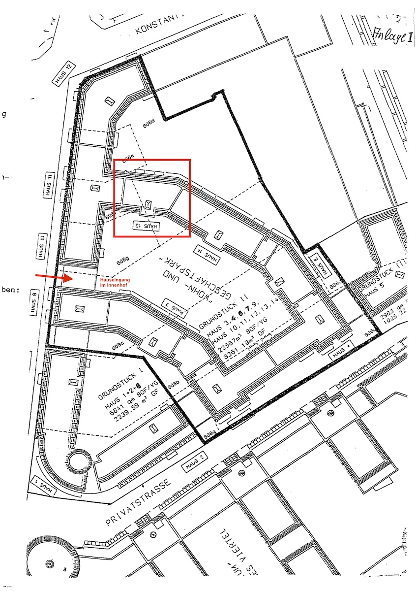 Plan Wohnanlage Etagenwohnung Leipzig