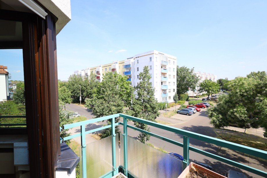 Blick vom Balkon Wohnung Leipzig