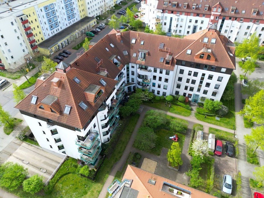 Luftaufnahme Anlage Etagenwohnung Leipzig
