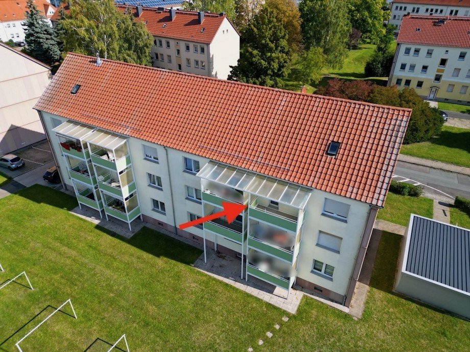 Draufsicht Etagenwohnung Delitzsch