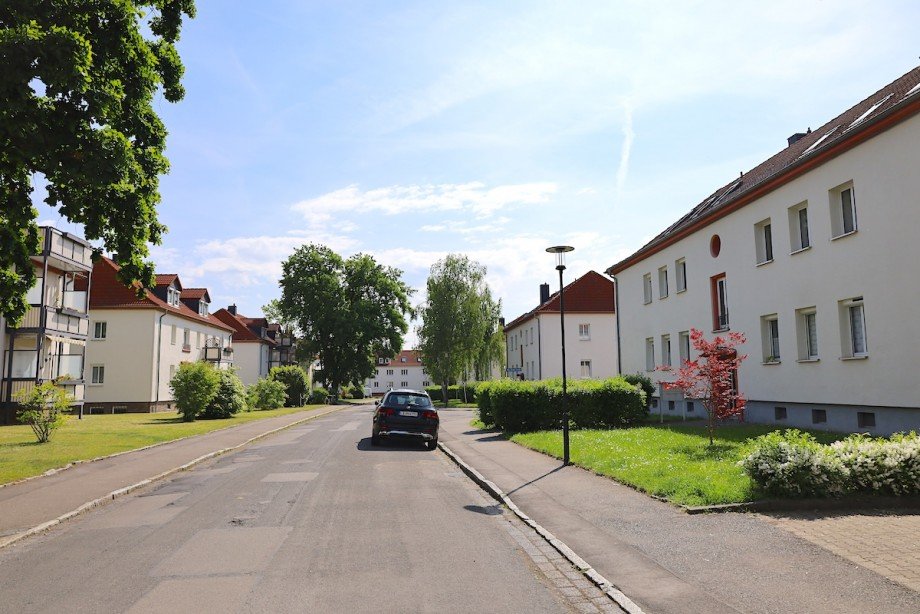 Stra�enansicht Wohnung Markkleeberg