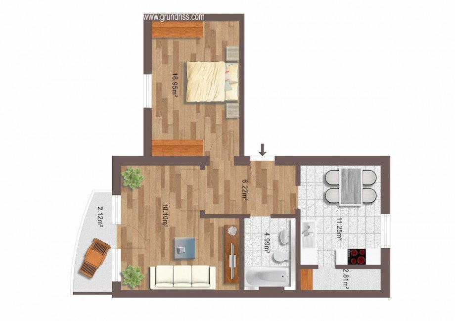 Grundriss Etagenwohnung Machern