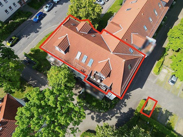 Foto Tolle DG-Wohnung mit nahezu uneinsehbarem Balkon in Markkleeberg.